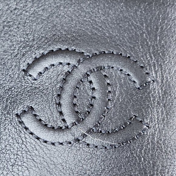 Chanel Mid-Calf Quilted Black Leather Boots, Authentic - Picture 9 of 12